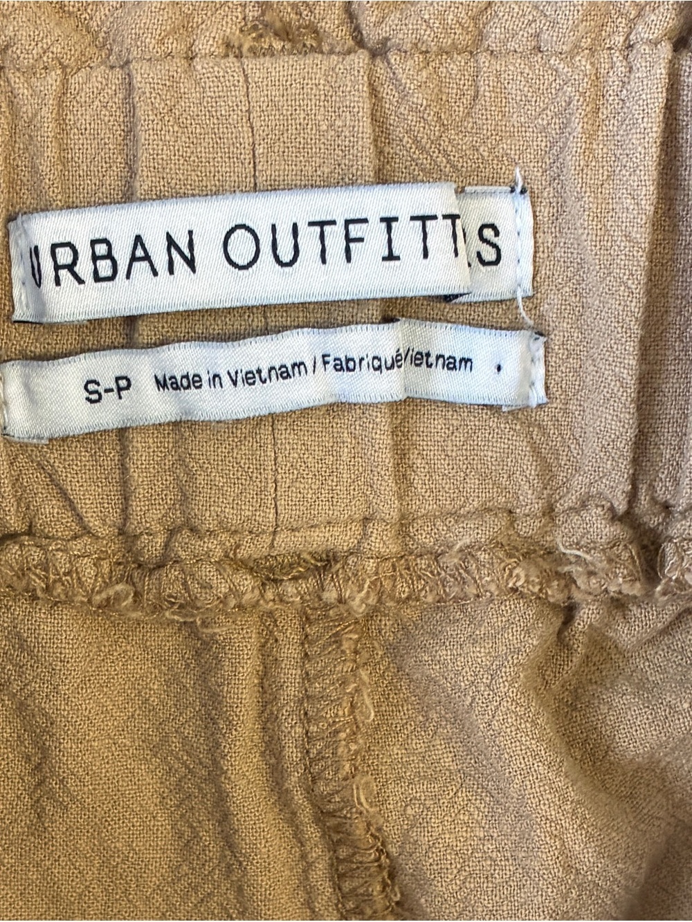 Urban outfitters linen blend cargo style baggy trousers High waisted - Picture 4 of 7